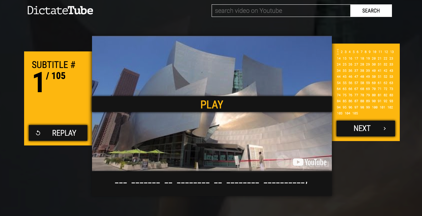 dictateTube Screenshot